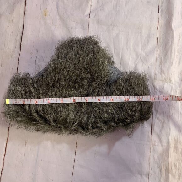 Trapper Aviator Ear-Flaps Hat Boys Big Kids Gray Pocket Faux-Fur Winter Cotton - Picture 13 of 16